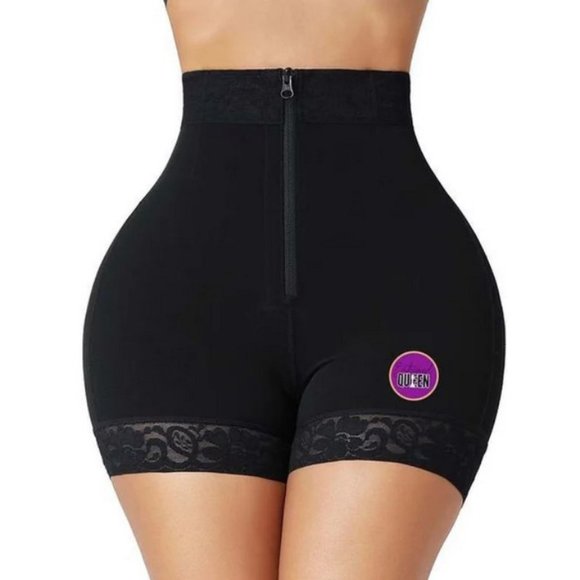 Esteemed Queen High Waist Slimming Butt Lifting Shorts Padded Sizes S-2XL Black - Picture 1 of 3